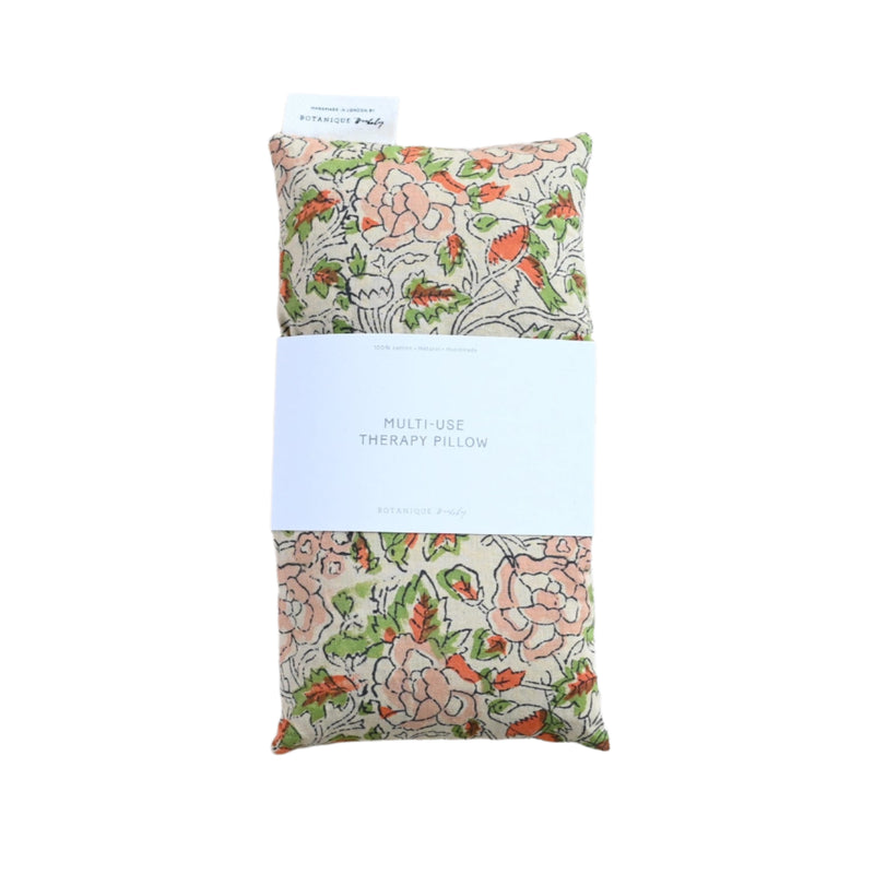 Lavender Therapy Pillow - 'Fairytale' Block Printed Cotton - Large