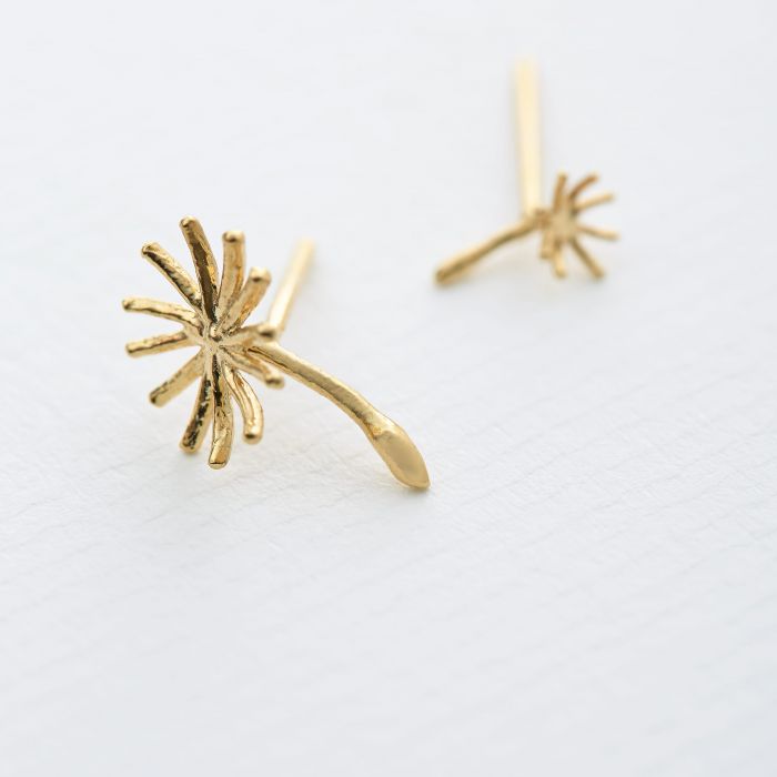 Asymmetric Dandelion Fluff Earrings