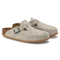 Birkenstock -Wool Felt Boston Clog - Eggshell