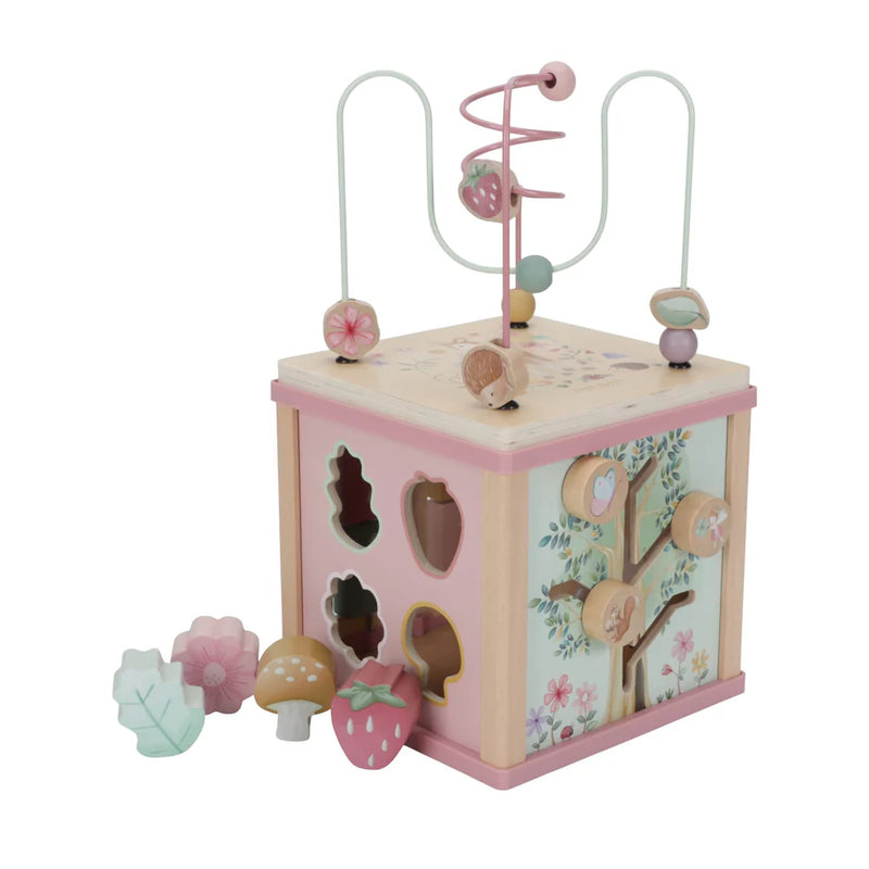 Wooden Activity Cube - Fairy Garden
