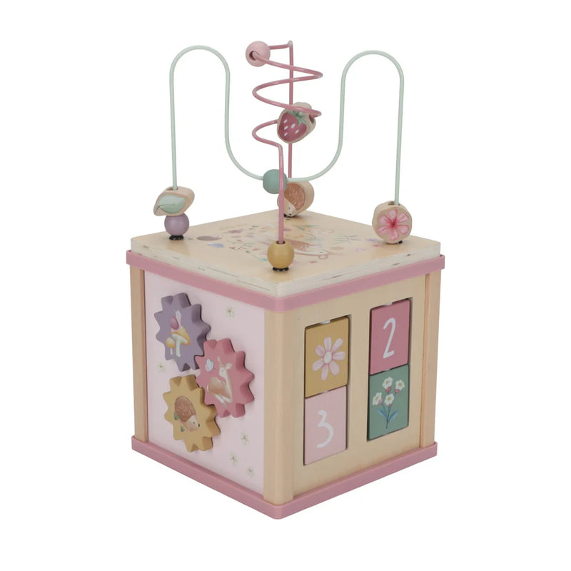Wooden Activity Cube - Fairy Garden