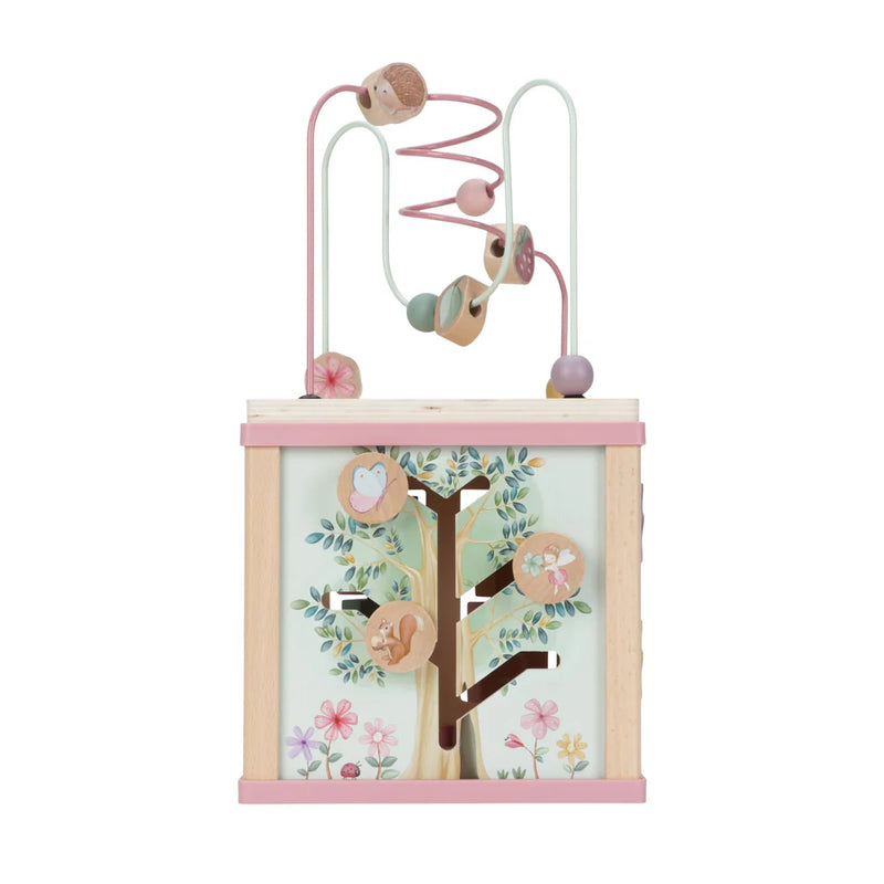 Wooden Activity Cube - Fairy Garden
