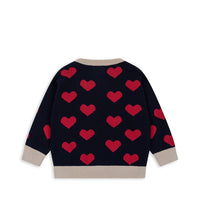 Konges Sløjd - Lapis Knit Blouse - Navy Heart