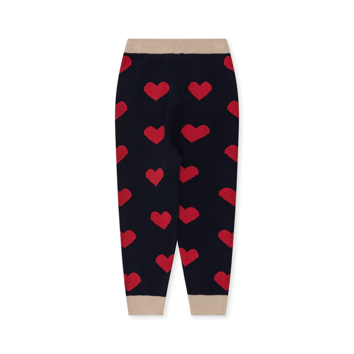 Konges Sløjd - Lapis Knit Pants - Navy Heart