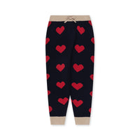 Konges Sløjd - Lapis Knit Pants - Navy Heart