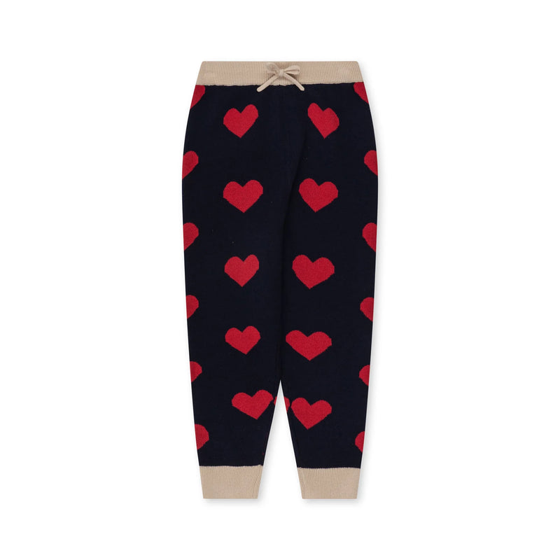 Konges Sløjd - Lapis Knit Pants - Navy Heart