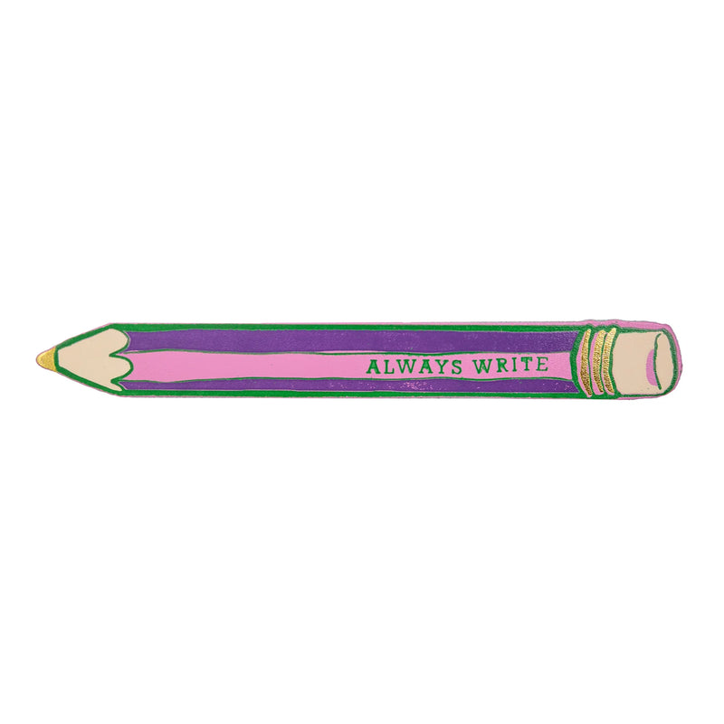 Always Write Pencil Bookmark - Hot Pink