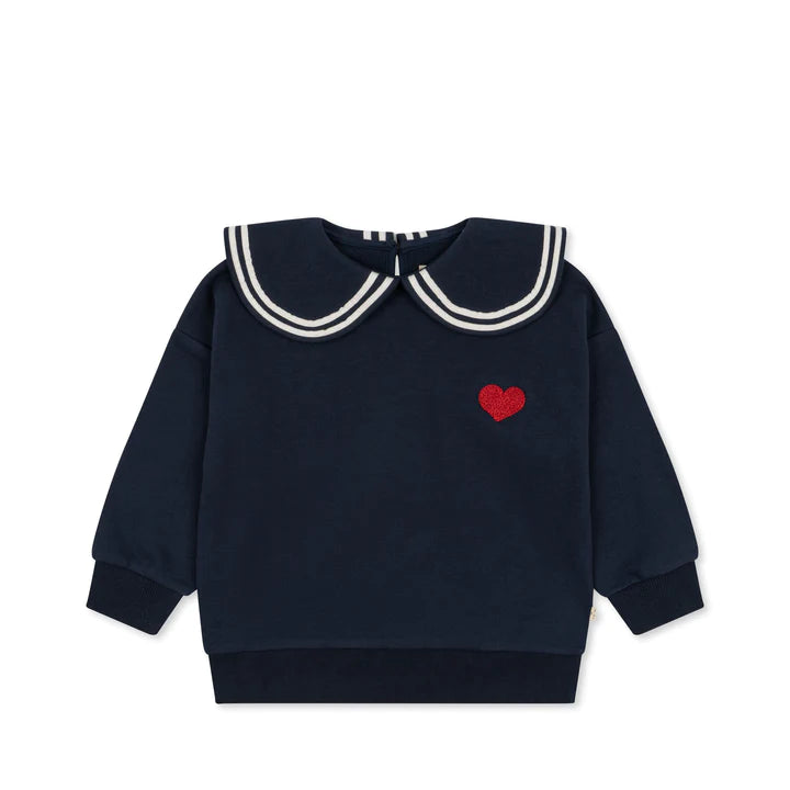Konges Sløjd - Lou Betty Collar Sweatshirt - Total Eclipse
