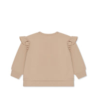 Konges Sløjd - Lou Sequin Frill Sweat Shirt - Glitter Cherry