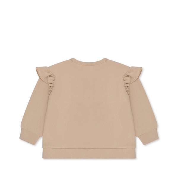 Konges Sløjd - Lou Sequin Frill Sweat Shirt - Glitter Cherry