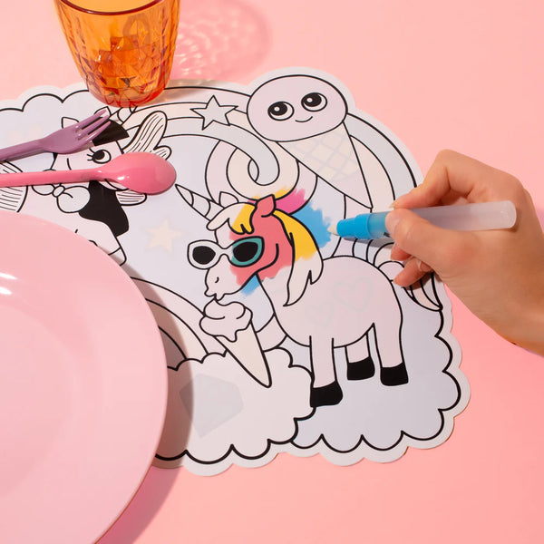 Magic Water Colouring Placemats - Lily