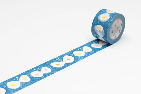 x Mina Perhonen - Washi Tape - Hana Hane Blue - 30mm