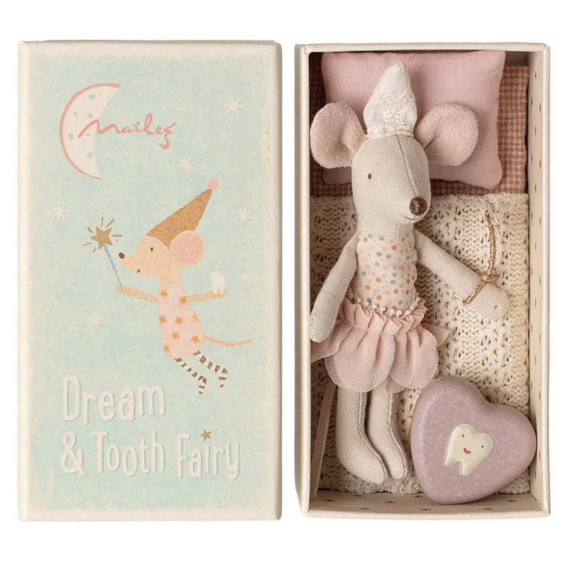 Little Sister Tooth Fairy Mouse in Matchbox