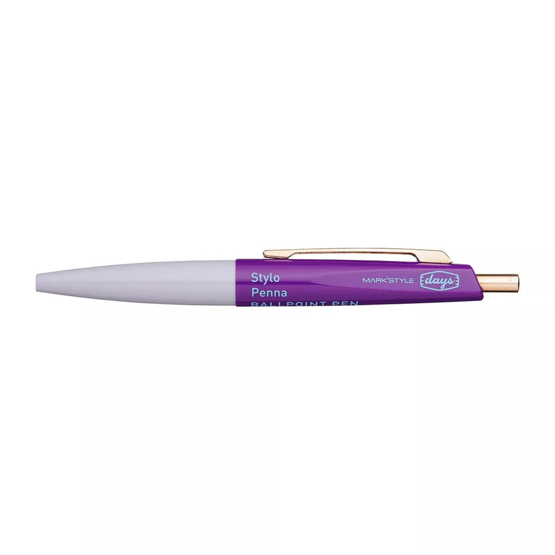 Mark's Mini Ballpoint Pen Anterique X DAYS - Gray/Purple