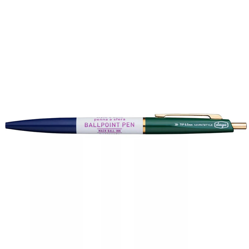 Mark's 3-Section Ballpoint Pen Anterique X DAYS - Navy/Green