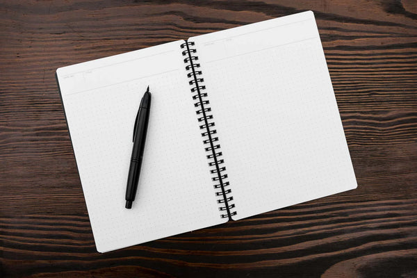 MNEMOSYNE Notebook 5mm Dot Grid Navy