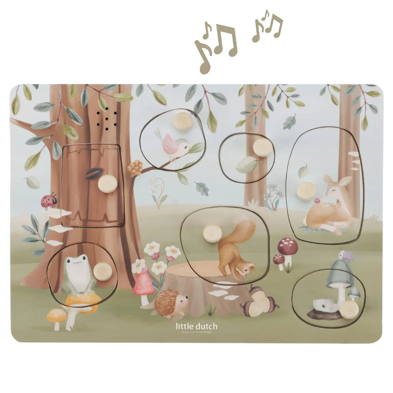 Wooden Sound Puzzle - Forest Friends