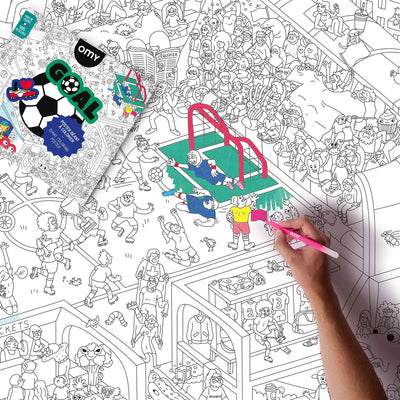 Giant Colouring Poster - Goal