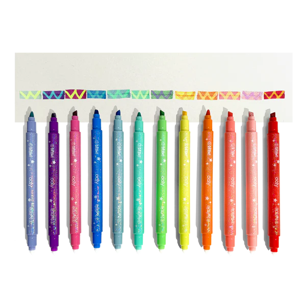 Switch-Eroo! Sparkle Glittery Colour-Changing Markers - Set of 12