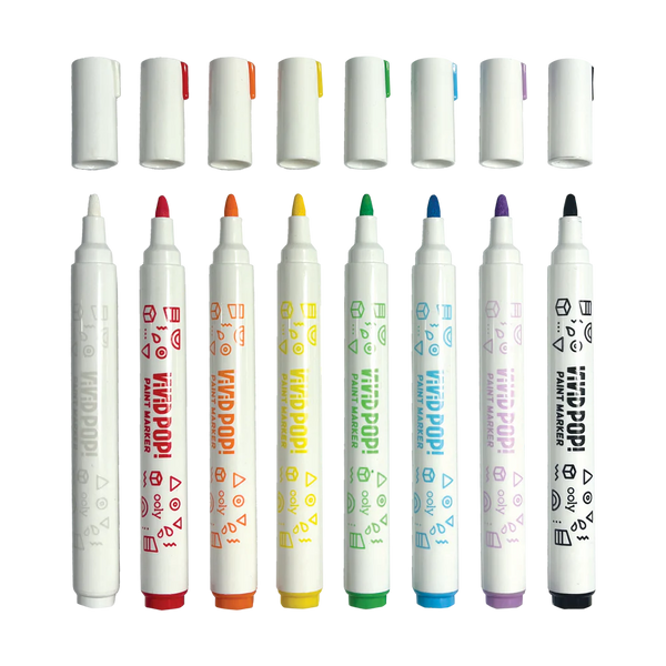 Vivid Pop! Classic Paint Markers - Set of 8