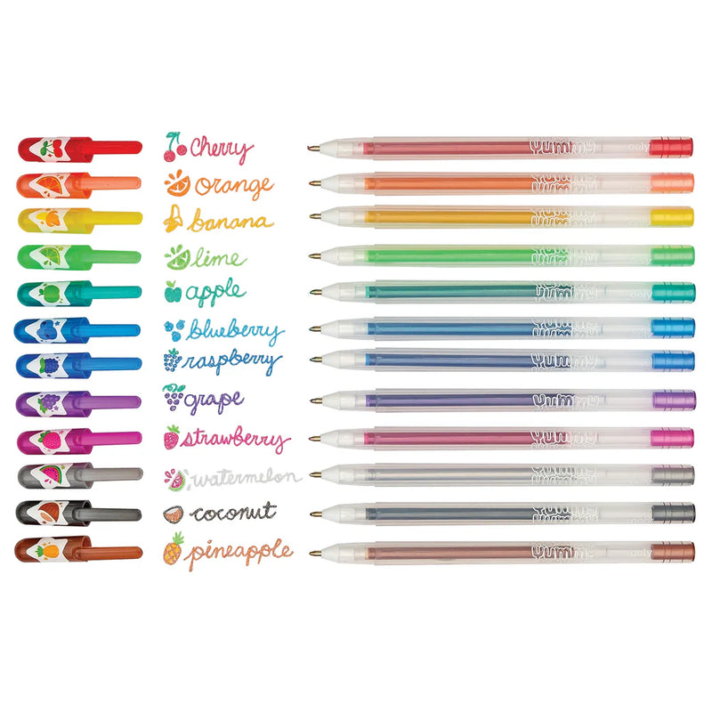 Yummy Yummy Scented Glitter Gel Pens 2.0 - Set of 12