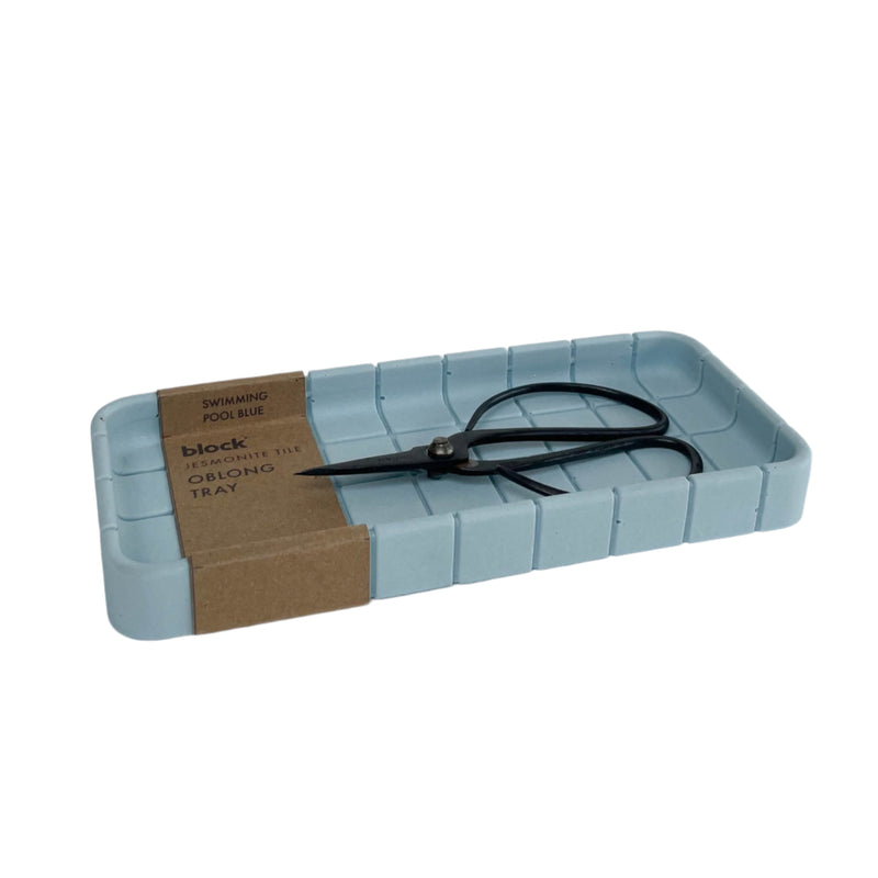 The Oblong Tray - Swimming Pool Blue