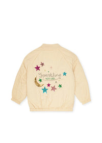Juno Sequin Bomber Jacket - Frappé