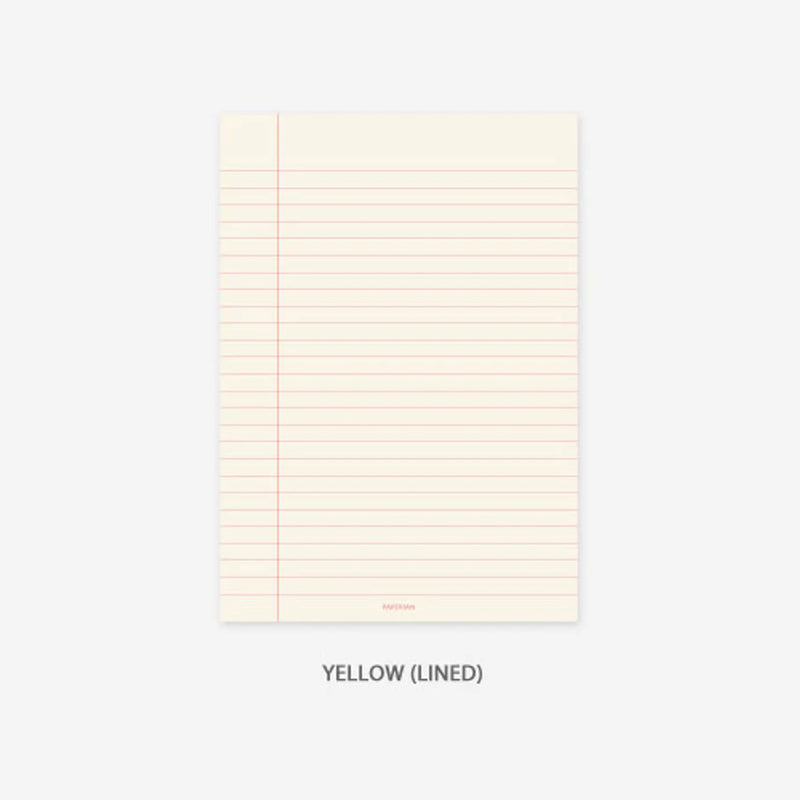 Paperian Lifepad A5 Notepad - Line Yellow