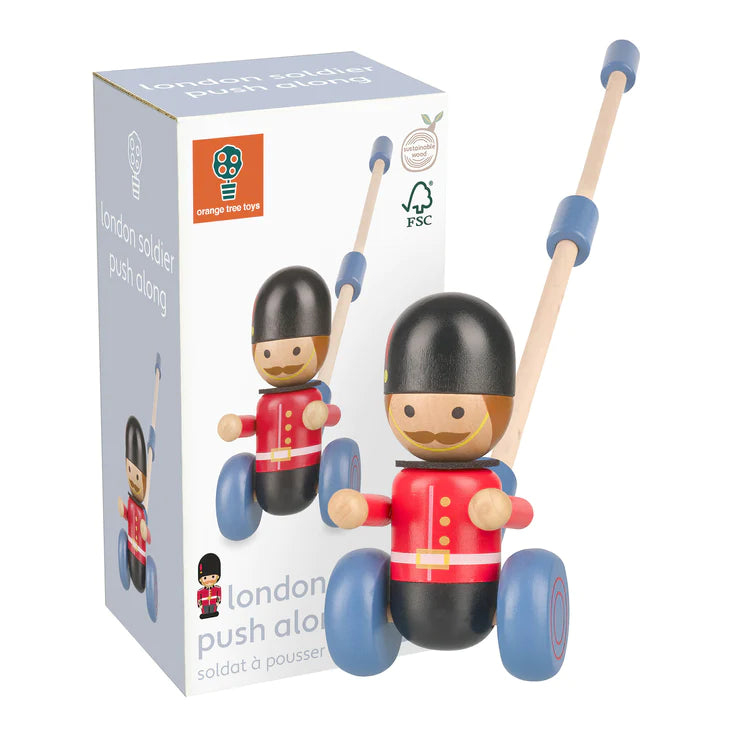 Orange Tree Toys - Boxed Push Along - London Soldier