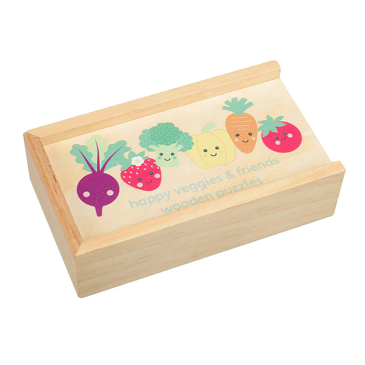 Orange Tree Toys - Puzzle in a Box - Happy Veggies