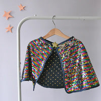 Rainbow Sequin Cape