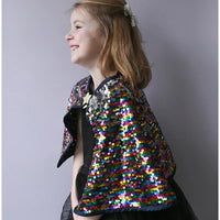 Rainbow Sequin Cape
