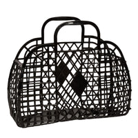 Retro Basket Jelly Bag - Large Black