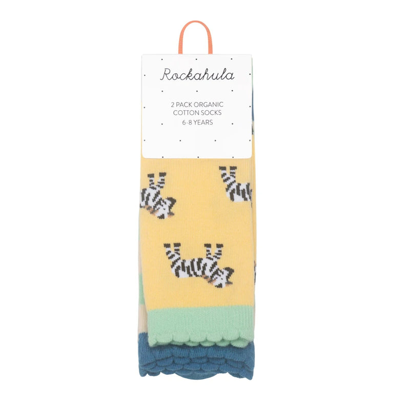Safari Fun 2 Pack Socks 9-12 Jnr