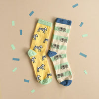 Safari Fun 2 Pack Socks 9-12 Jnr