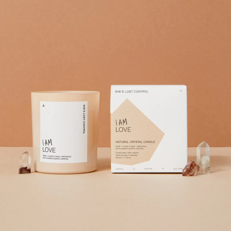 She’s Lost Control - I AM LOVE - NATURAL CRYSTAL CANDLE