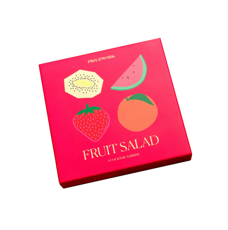 Fruit Salad Cocktail Napkins - Set Of 4