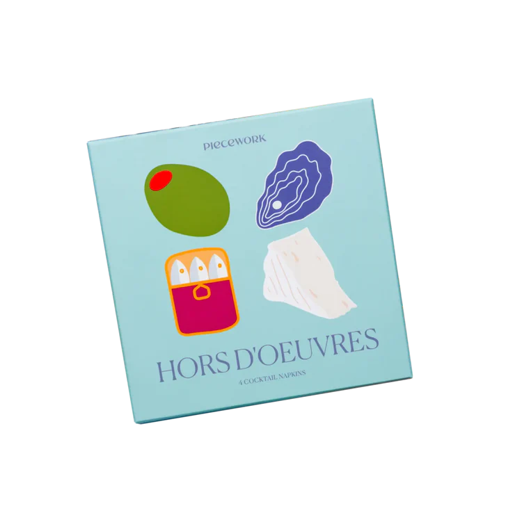 Hors D'Oeuvres Cocktail Napkins - Set Of 4