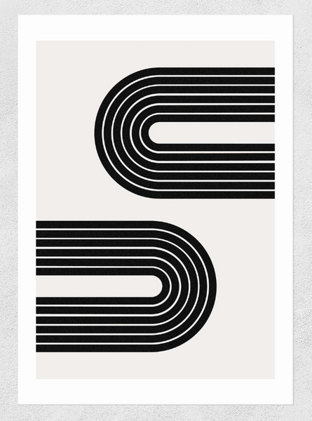 Abstract Rainbow Double - Art Print