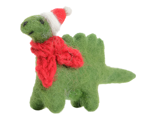 Mini Diplodocus in Hat & Scarf Decoration