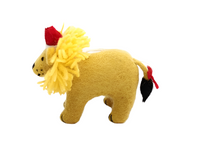 Lion in Christmas Hat Decoration