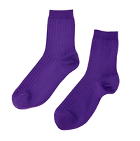 Her Socks - Eggplant