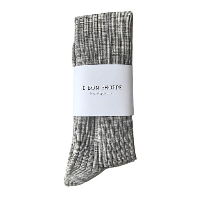 Schoolgirl Socks - Grey Melange