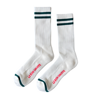 Extended Boyfriend Socks - Parchment