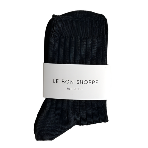 Her Socks - True Black