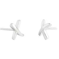 Kiss Stud - Silver Plated