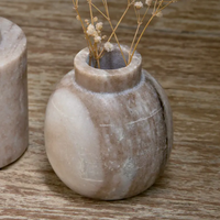 Khari Marble Vase - Round