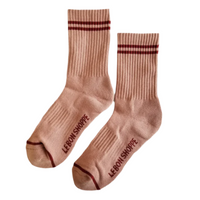 Boyfriend Socks - Vintage Pink