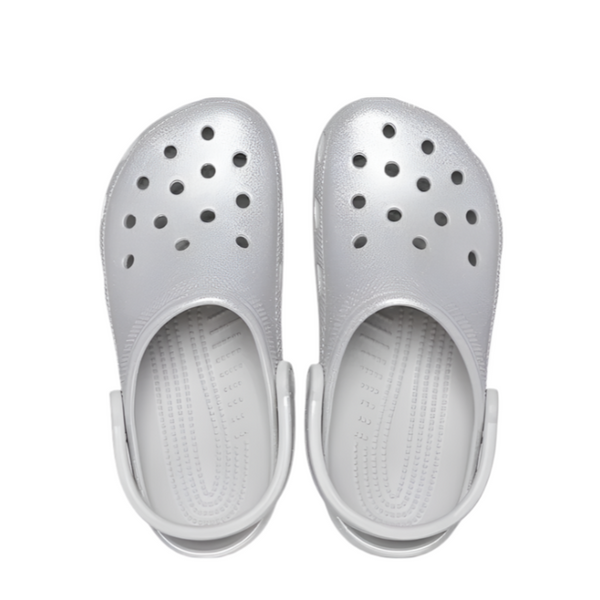 Classic Clogs - Silver Atmosphere Glitter