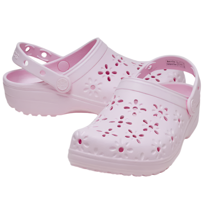 Classic Floral Clogs - Pink Milk